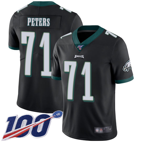 Men Philadelphia Eagles #71 Jason Peters Black Alternate Vapor Untouchable NFL Jersey Limited Player->philadelphia eagles->NFL Jersey